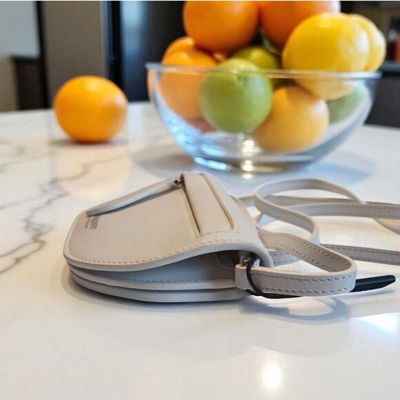 New - Burberry Olympia Micro Mini Leather Shoulder Bag Optic White - Picture 14 of 16